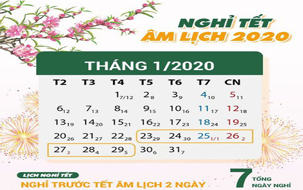 Công chức, viên chức, NLĐ được nghỉ 14 ngày vào các dịp lễ, Tết trong năm 2020