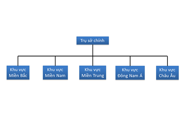 Mô hình quản lý nhân sự theo địa lý khu vực