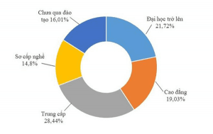 Nhu cầu tuyển dụng lao động theo trình độ của doanh nghiệp trong năm 2019