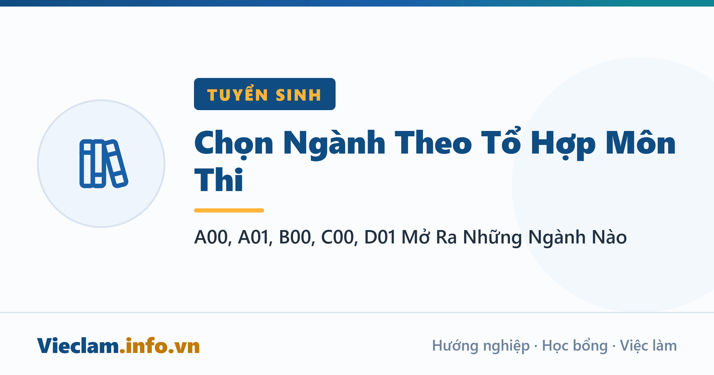 Chọn Ngành Theo Tổ Hợp Môn Thi: A00, A01, B00, C00, D01 Mở Ra Những Ngành Nào