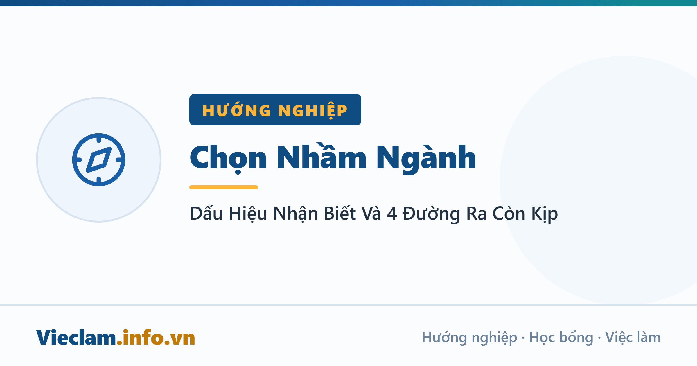 Chọn Nhầm Ngành: Dấu Hiệu Nhận Biết Và 4 Đường Ra Còn Kịp