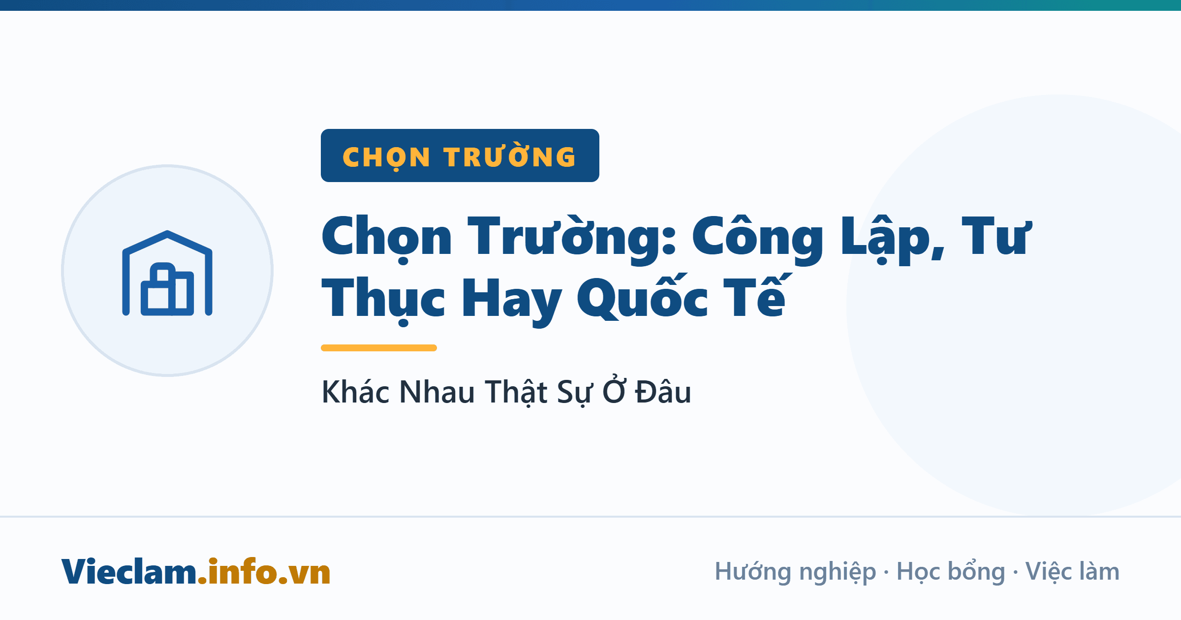 Chọn Trường: Công Lập, Tư Thục Hay Quốc Tế — Khác Nhau Thật Sự Ở Đâu