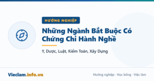 Những Ngành Bắt Buộc Có Chứng Chỉ Hành Nghề: Y, Dược, Luật, Kiểm Toán, Xây Dựng