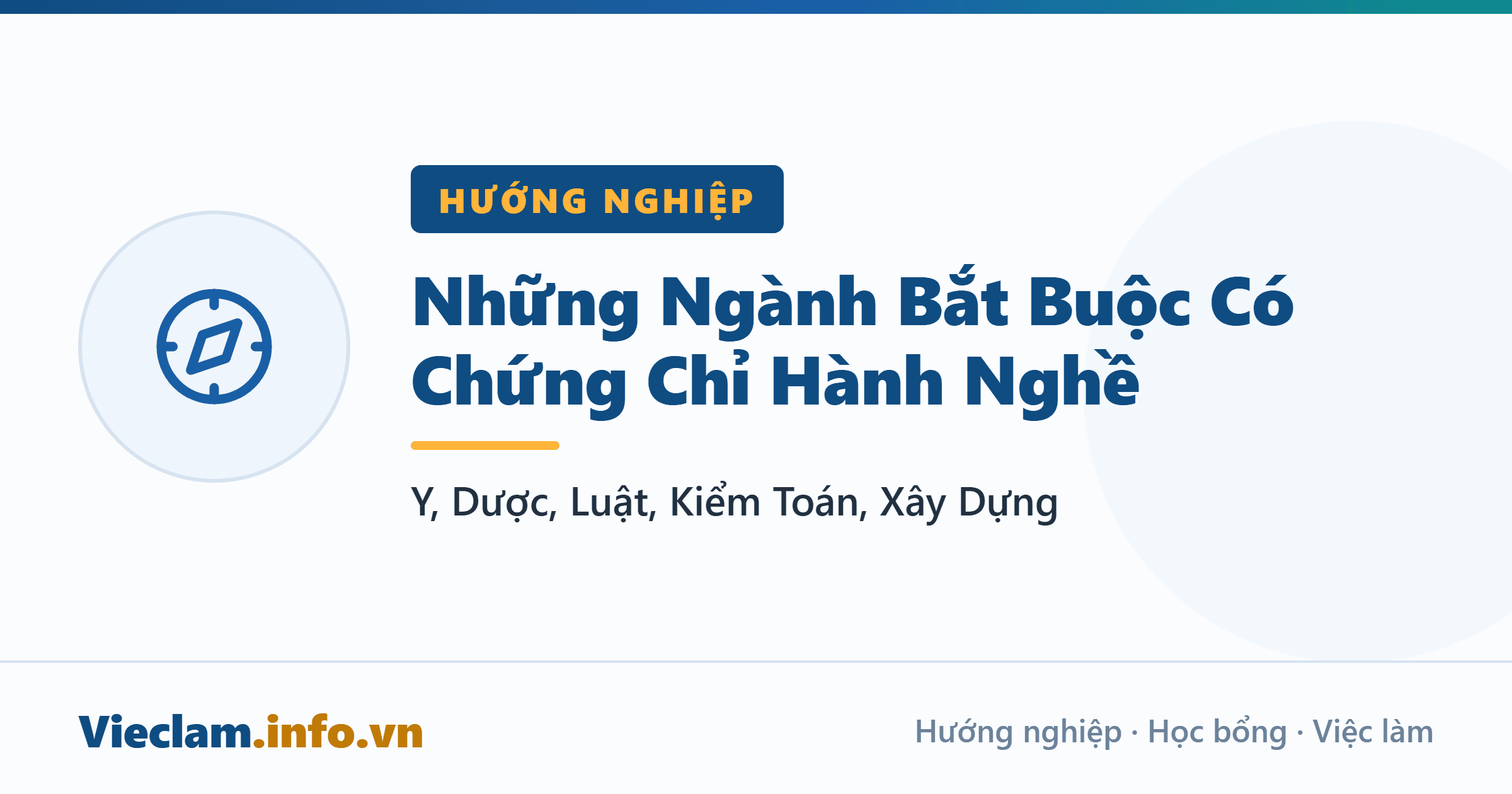 Những Ngành Bắt Buộc Có Chứng Chỉ Hành Nghề: Y, Dược, Luật, Kiểm Toán, Xây Dựng