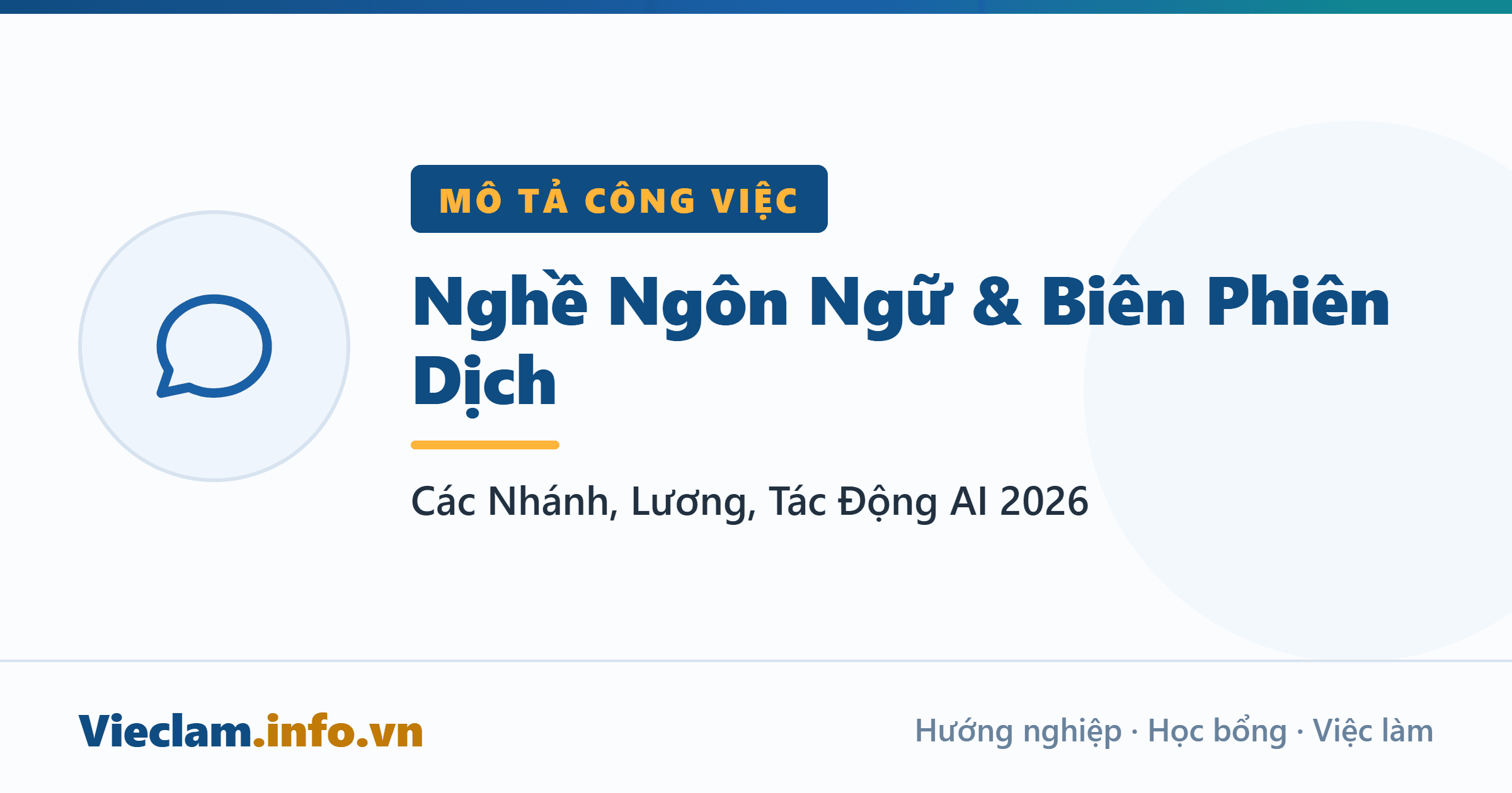 Nghề Ngôn Ngữ & Biên Phiên Dịch: Các Nhánh, Lương, Tác Động AI (2026)